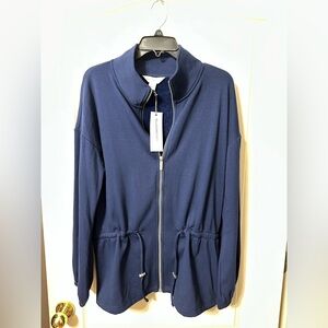 Liz Claiborne Deep Blue Fleece lined Jacket
